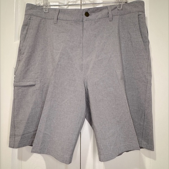 Panama Jack Shorts Men's Size 38 Gray Golf 4 Way Stretch Beach Quick Dry - Picture 1 of 10